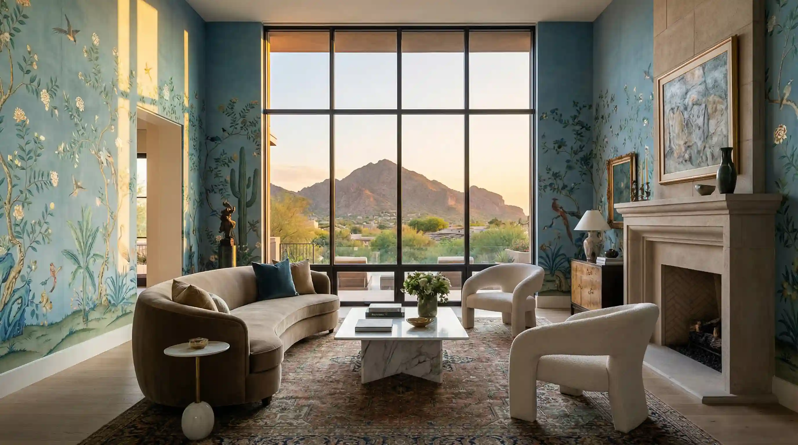Luxury wallpaper pattern selection for Atlanta homes